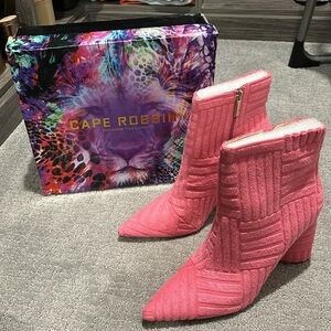 Pink booties